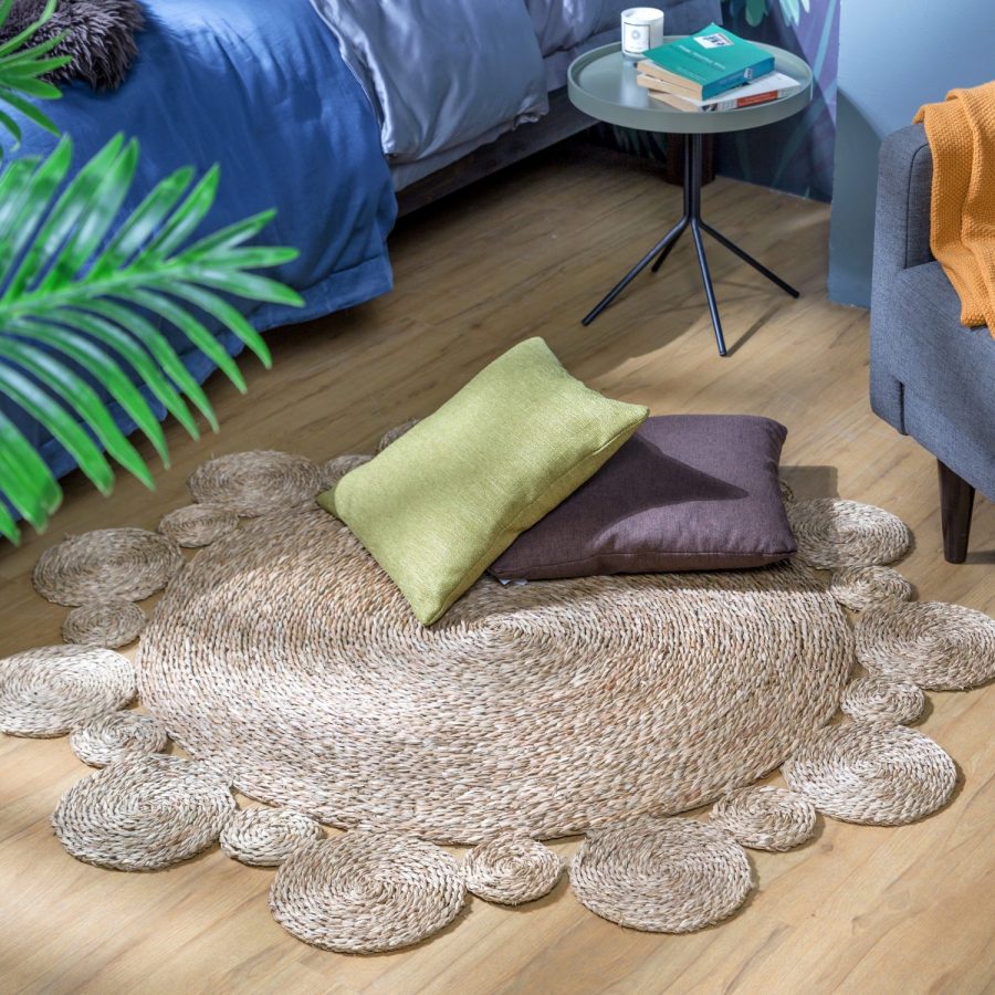 Dahalia Seagrass Round Rug