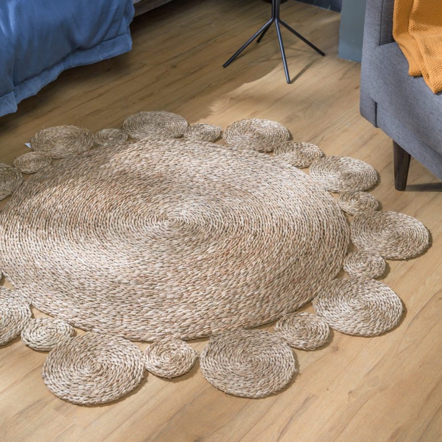Dahalia Seagrass Round Rug