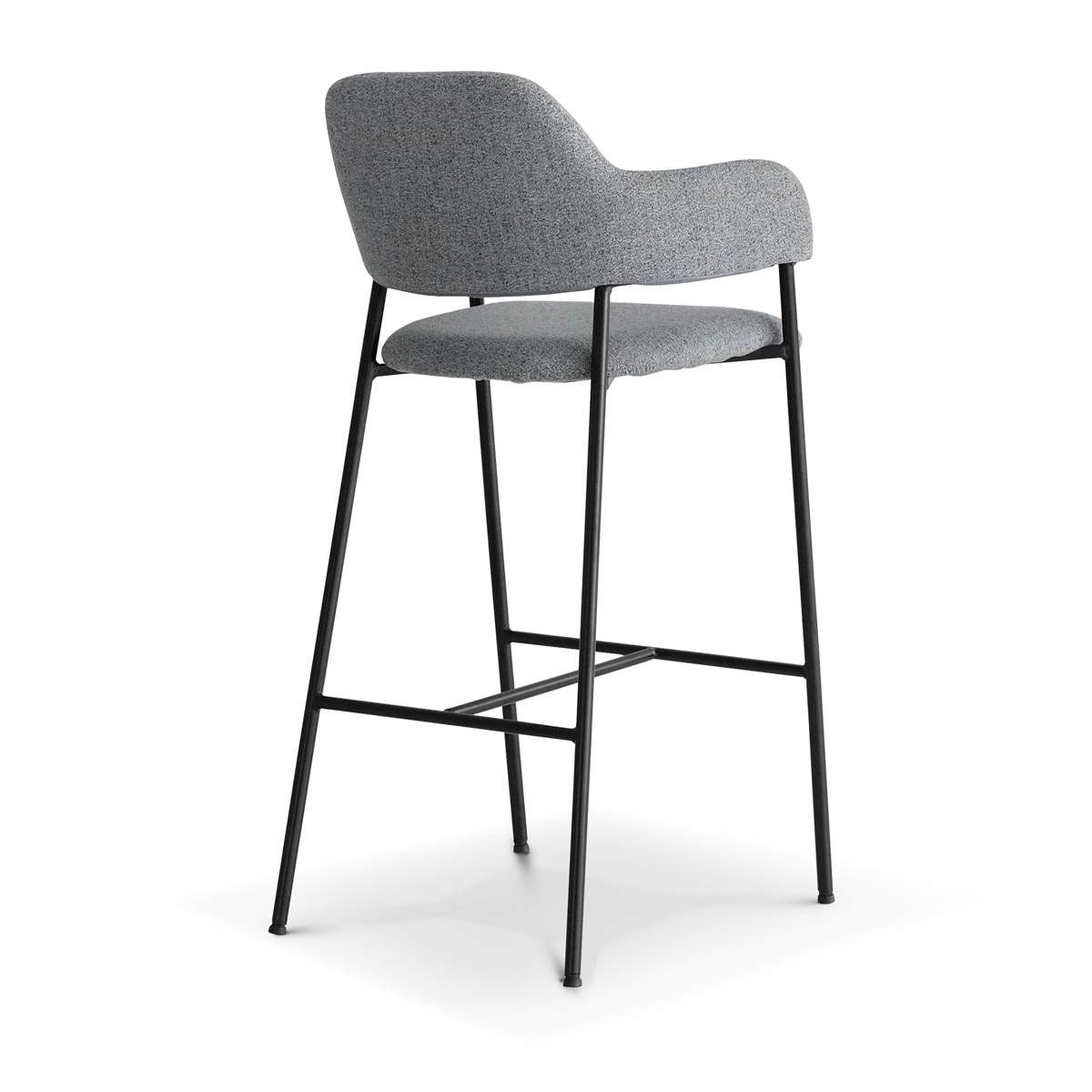 Damien Pebble Gray Bar Stool