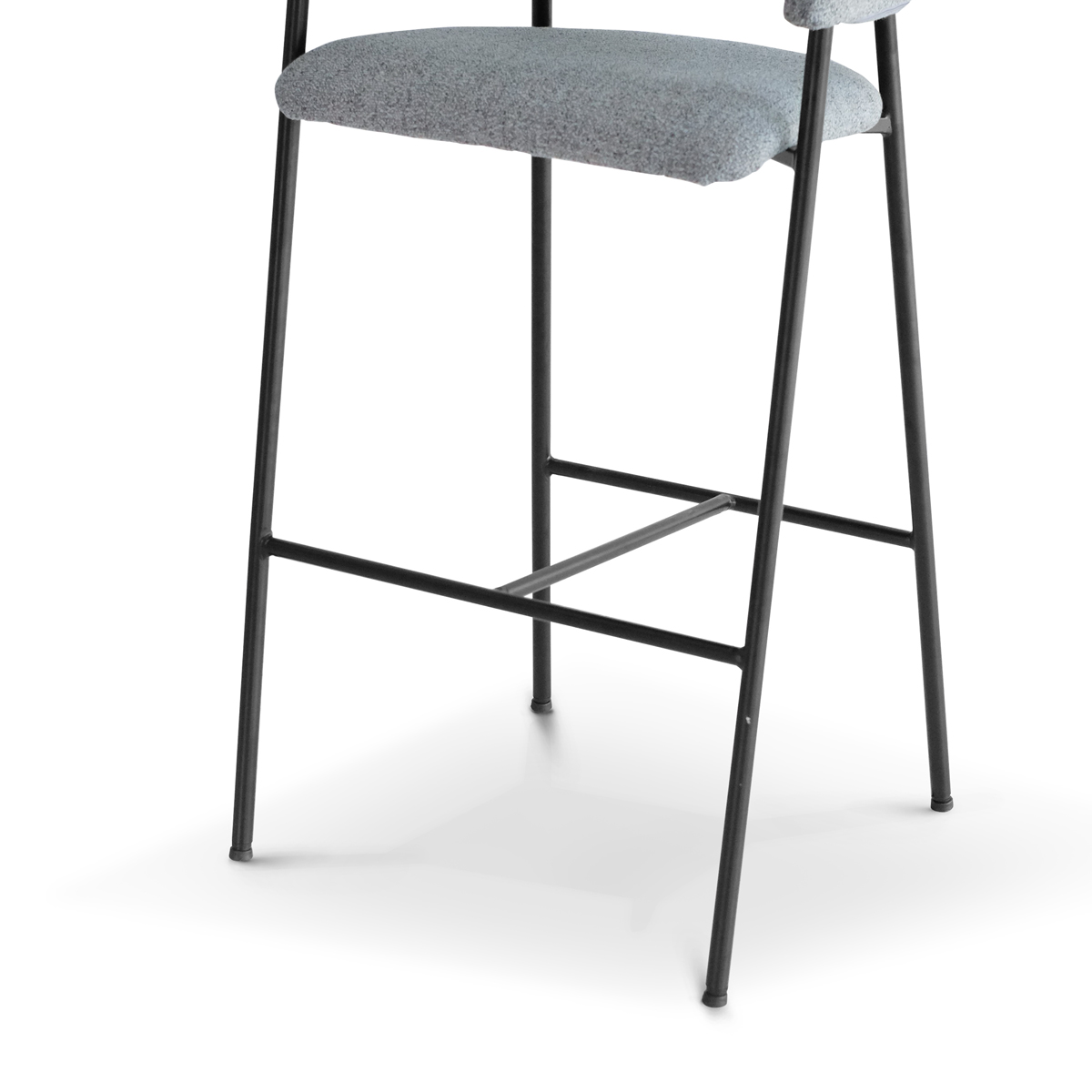 Damien Pebble Gray Bar Stool
