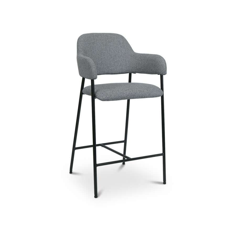 Damien Pebble Gray Counter Stool