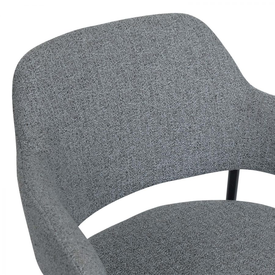 Damien Pebble Gray Counter Stool