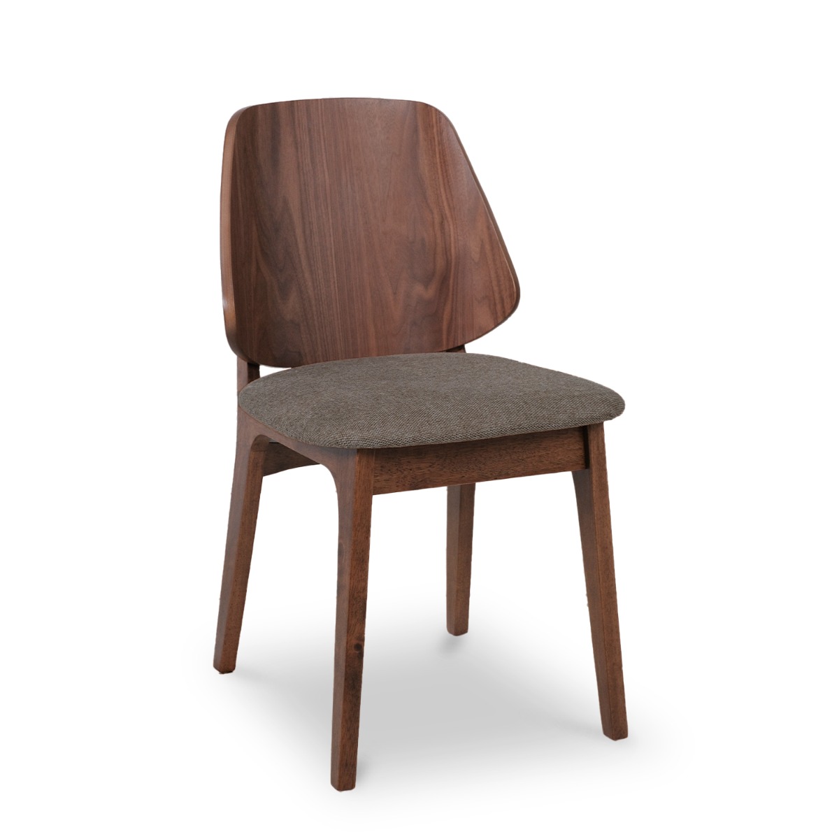 Danielle Dark Walnut Dining Chair Sand Brown
