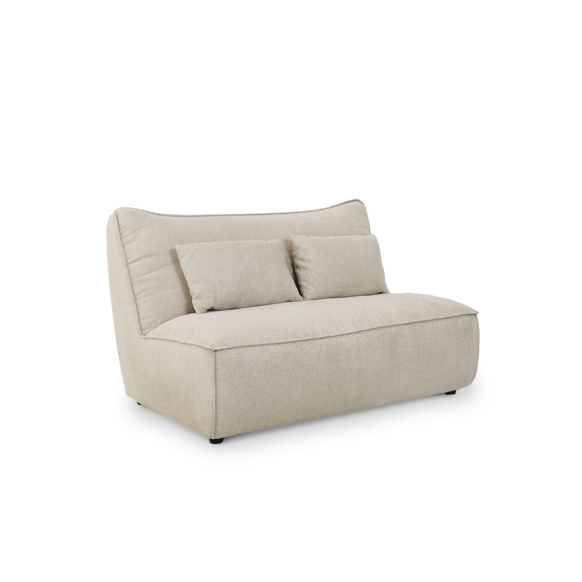 Daphne Stone Grey Modular Armless Sofa