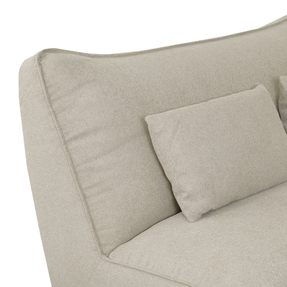Daphne Stone Grey Modular Armless Sofa