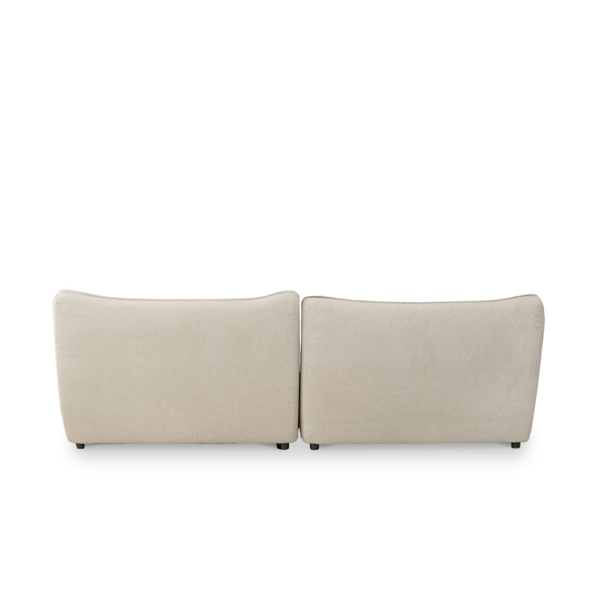 Daphne Stone Grey Wide Armless Sofa