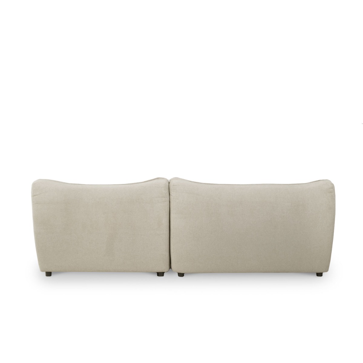 Daphne Stone Grey Armless Sectional Sofa