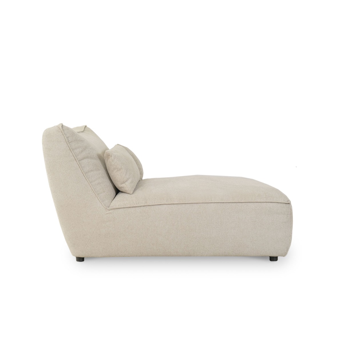 Daphne Stone Grey Modular Armless Chaise
