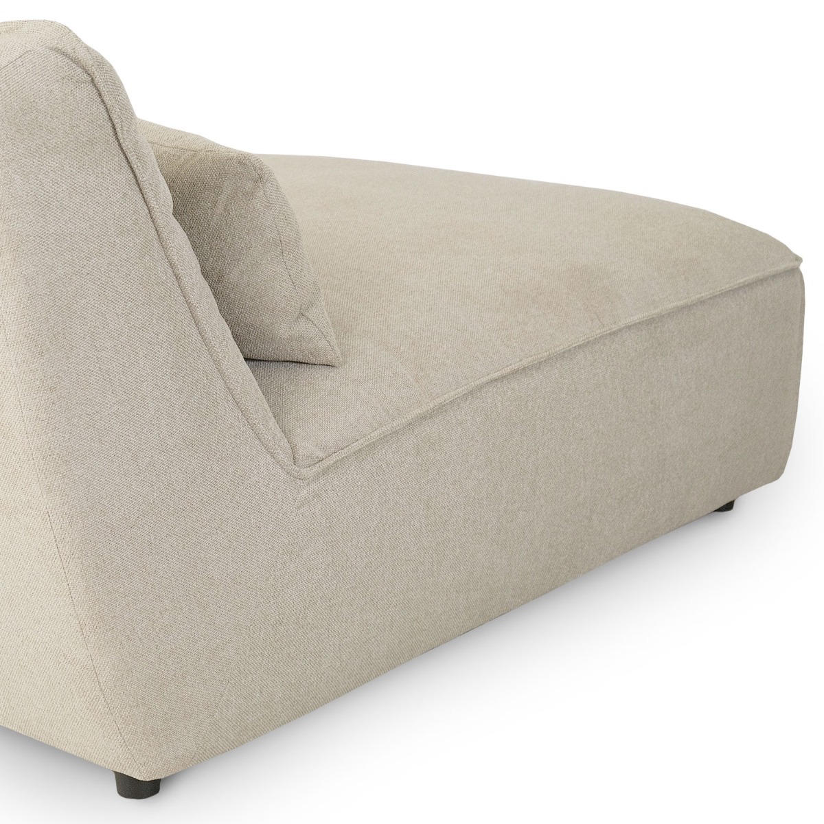 Daphne Stone Grey Modular Armless Chaise