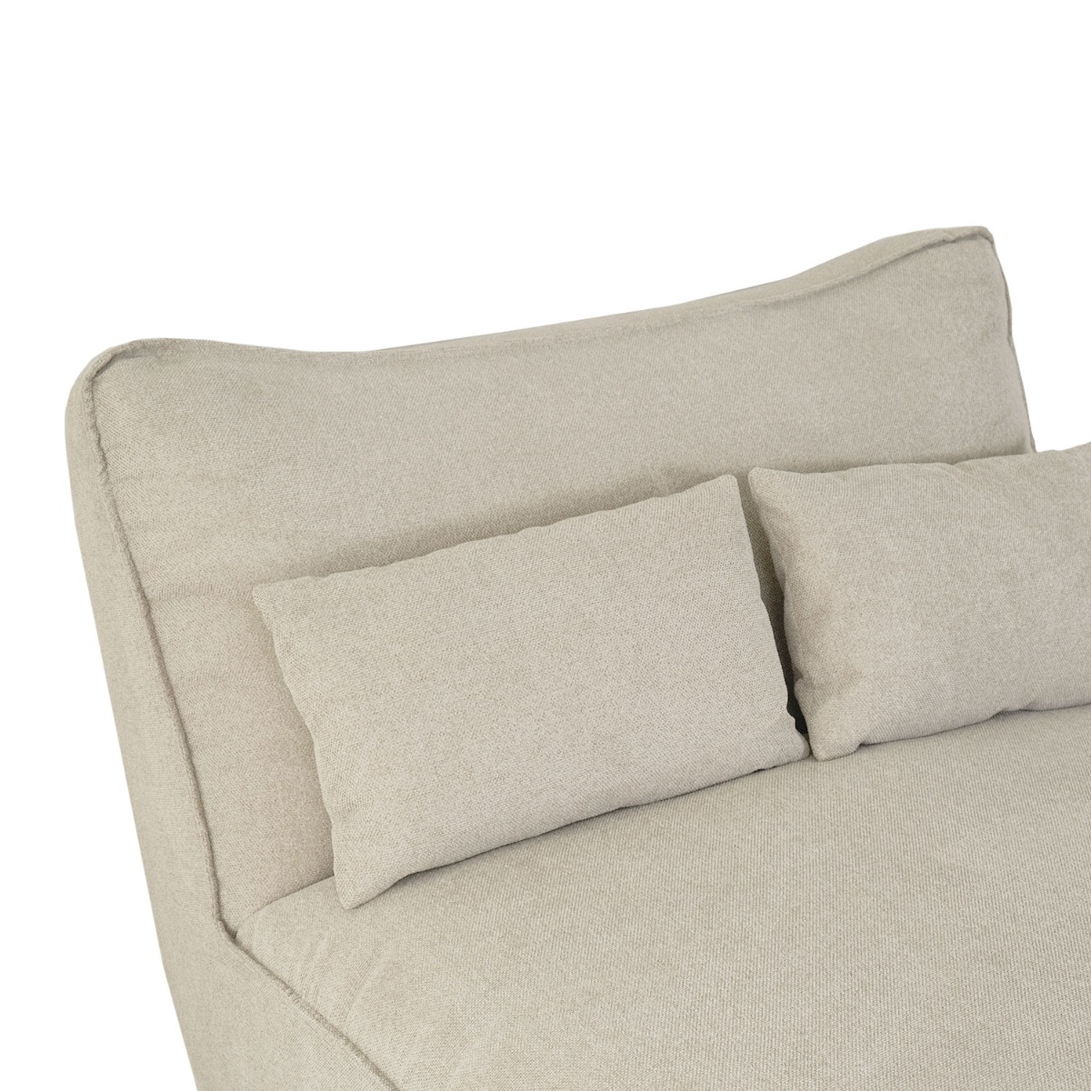 Daphne Stone Grey Modular Armless Chaise
