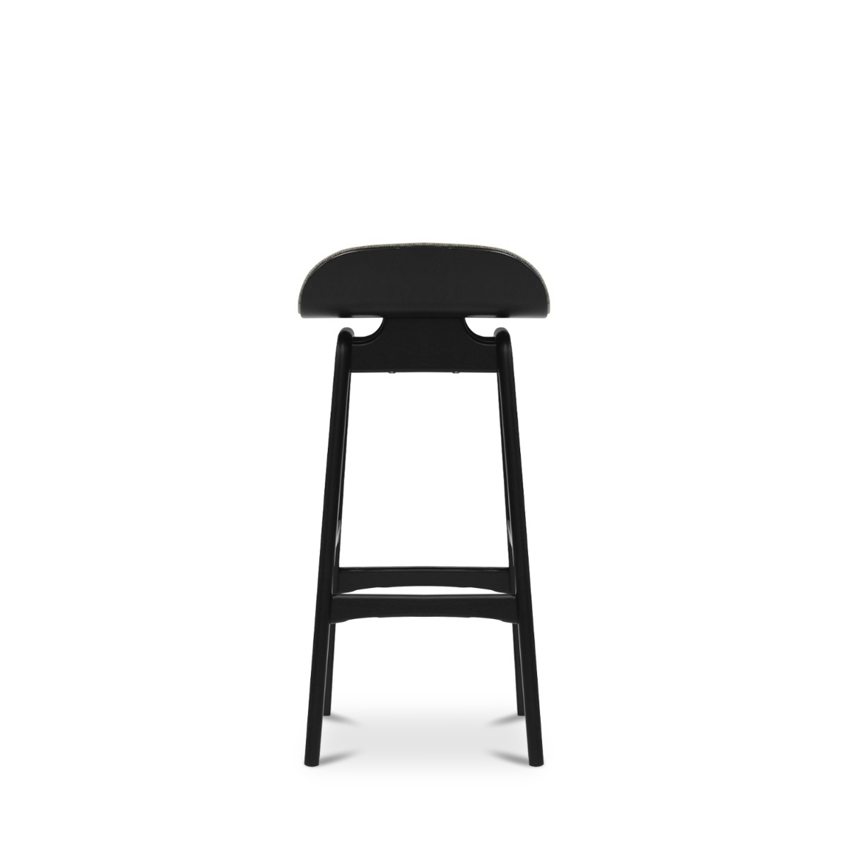 Daryl Ebony Bar Stool - Saddle Brown
