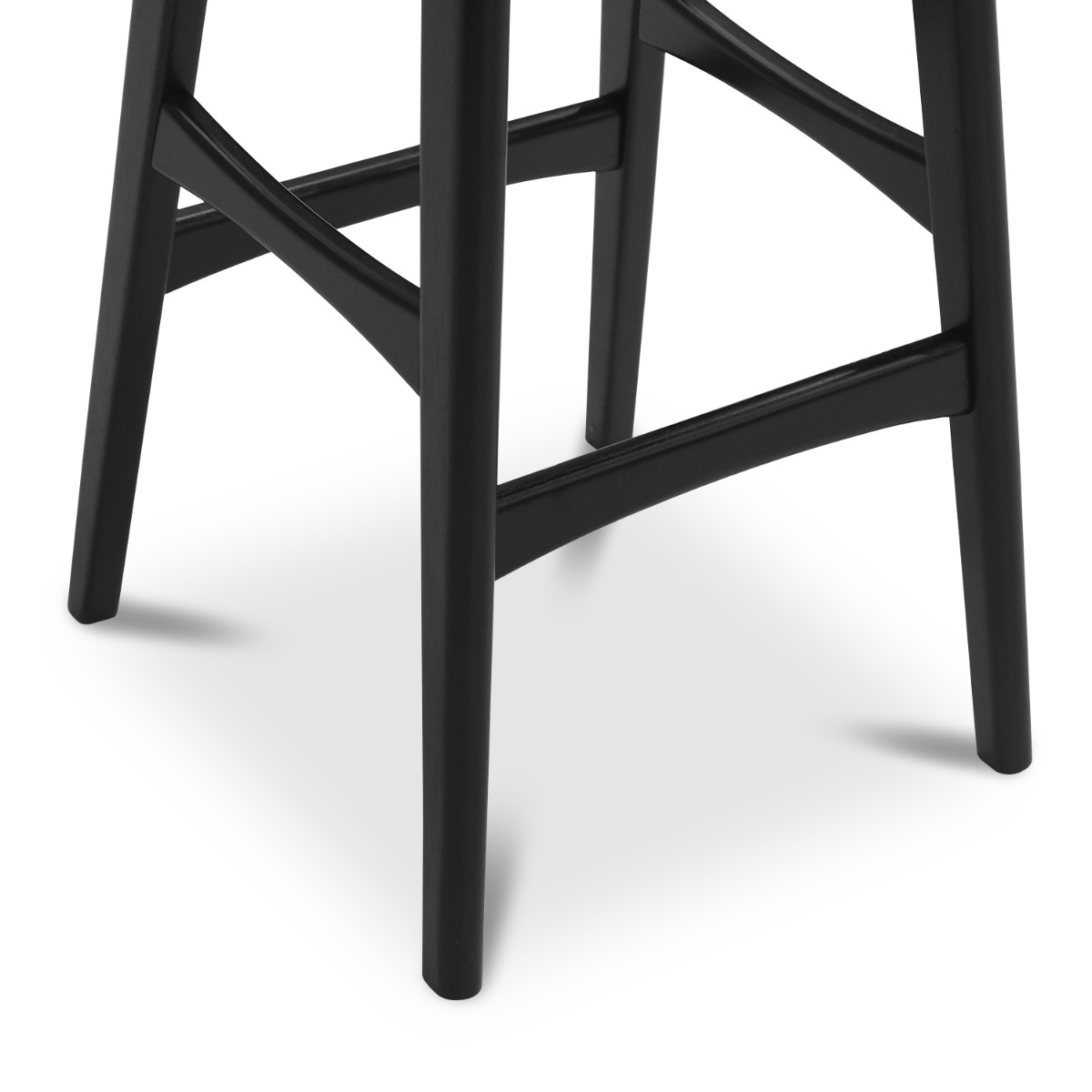 Daryl Ebony Bar Stool - Saddle Brown