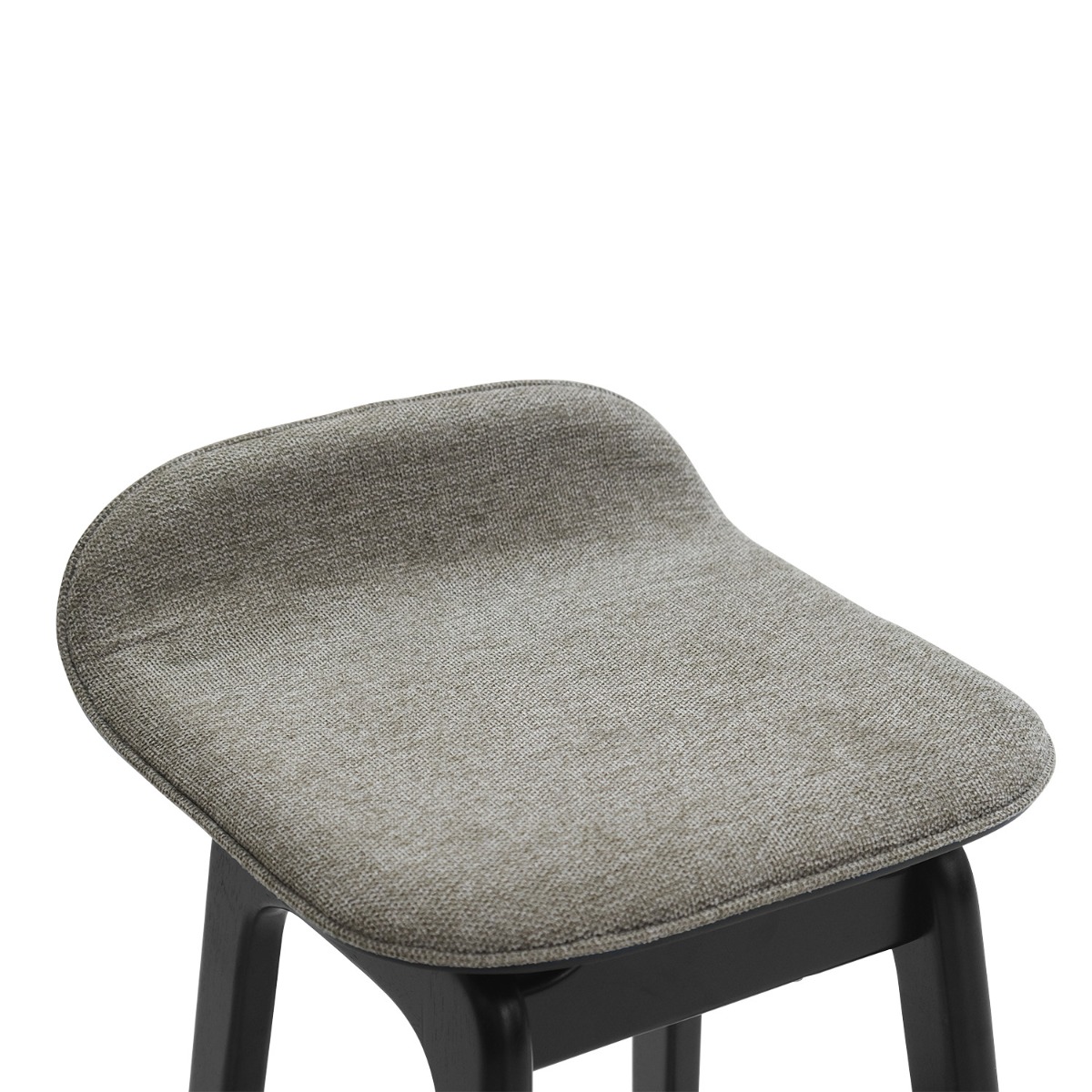Daryl Ebony Bar Stool - Saddle Brown