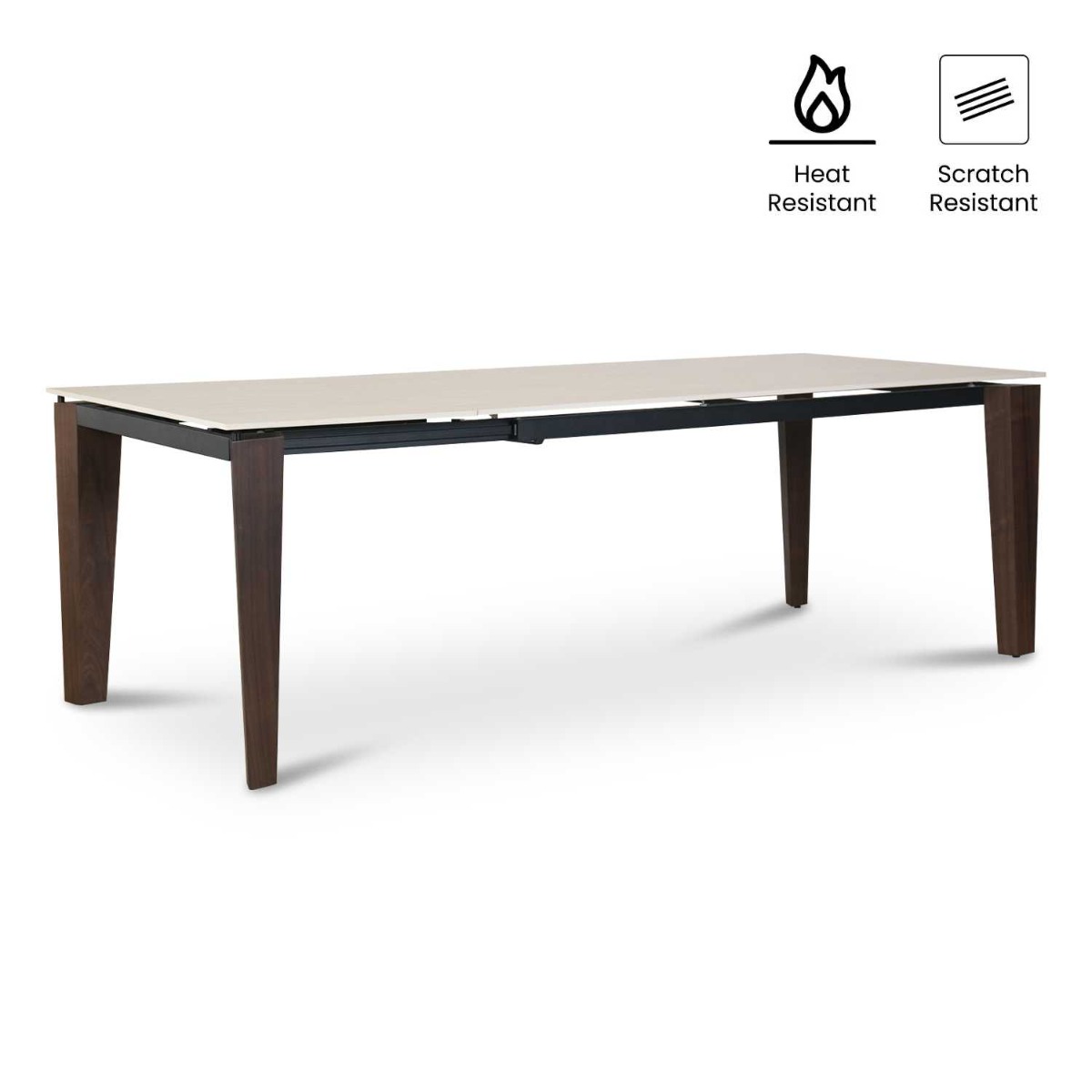 Declan Traventine Expandable Dining Table 180-240cm