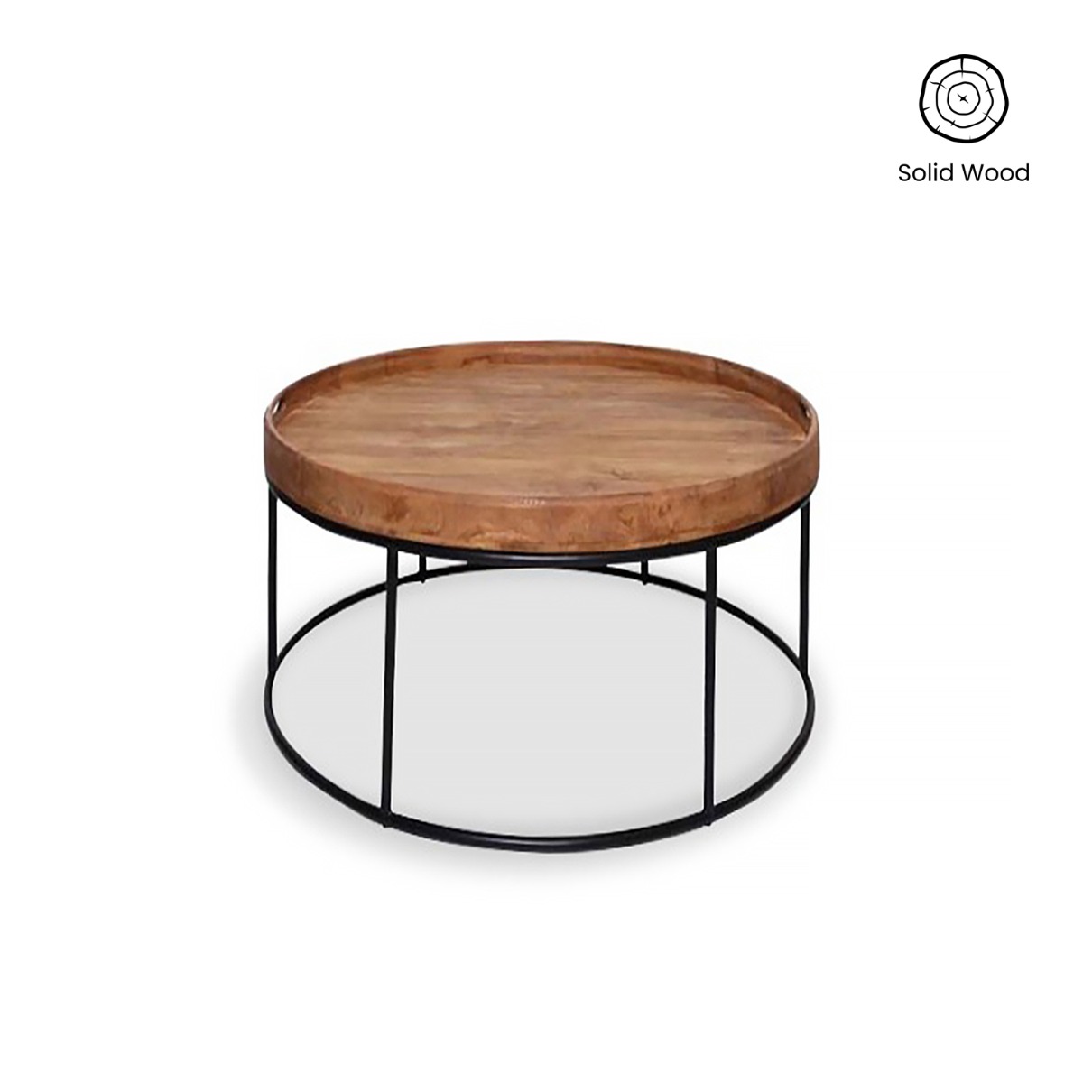Denver Teak Round Coffee Table Small