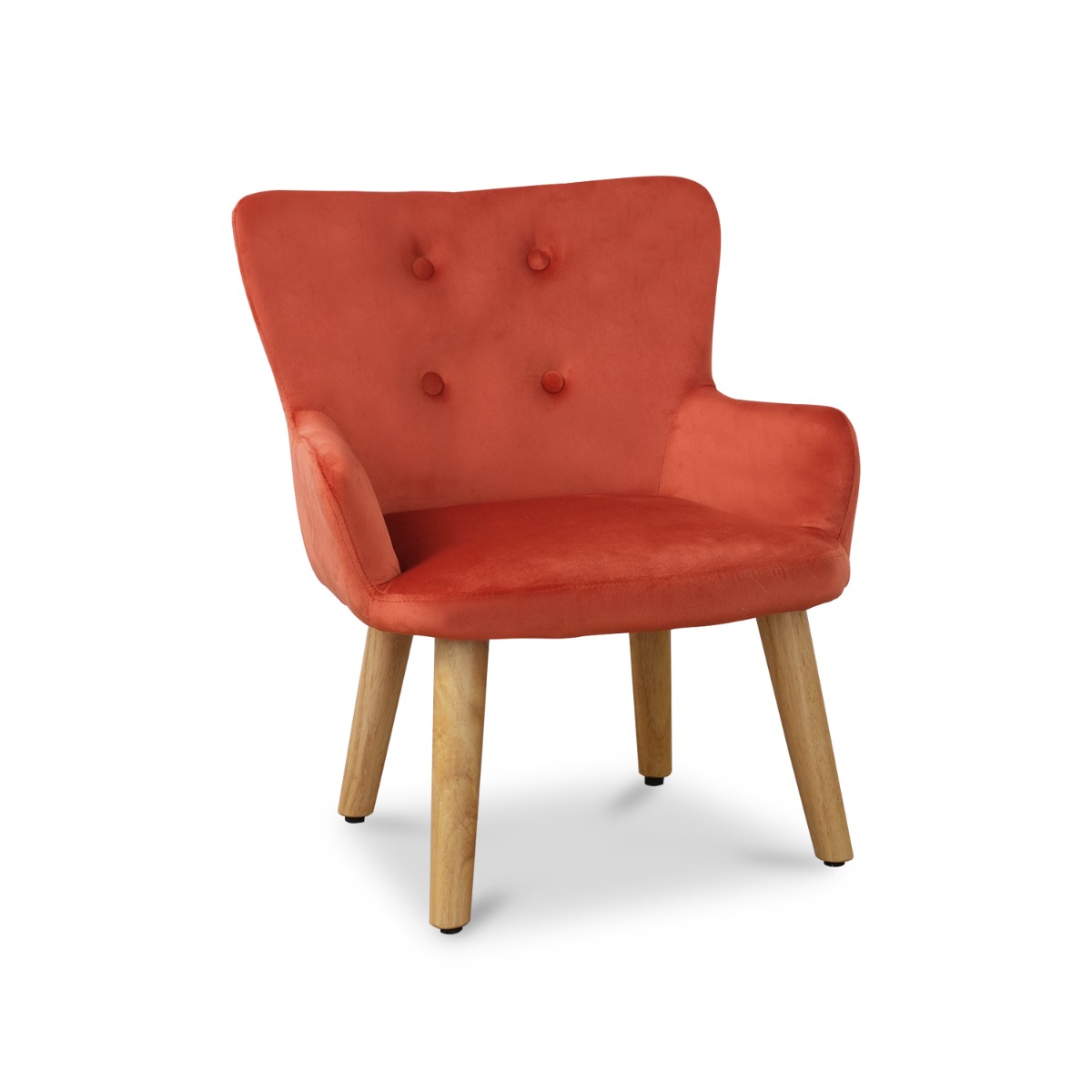 Dolly Kids Carrot Velvet Chair