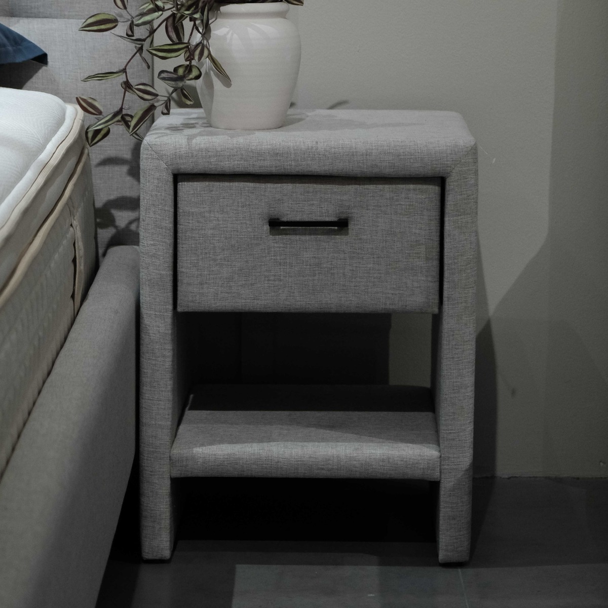 Lillian Oatmeal Bedside Table