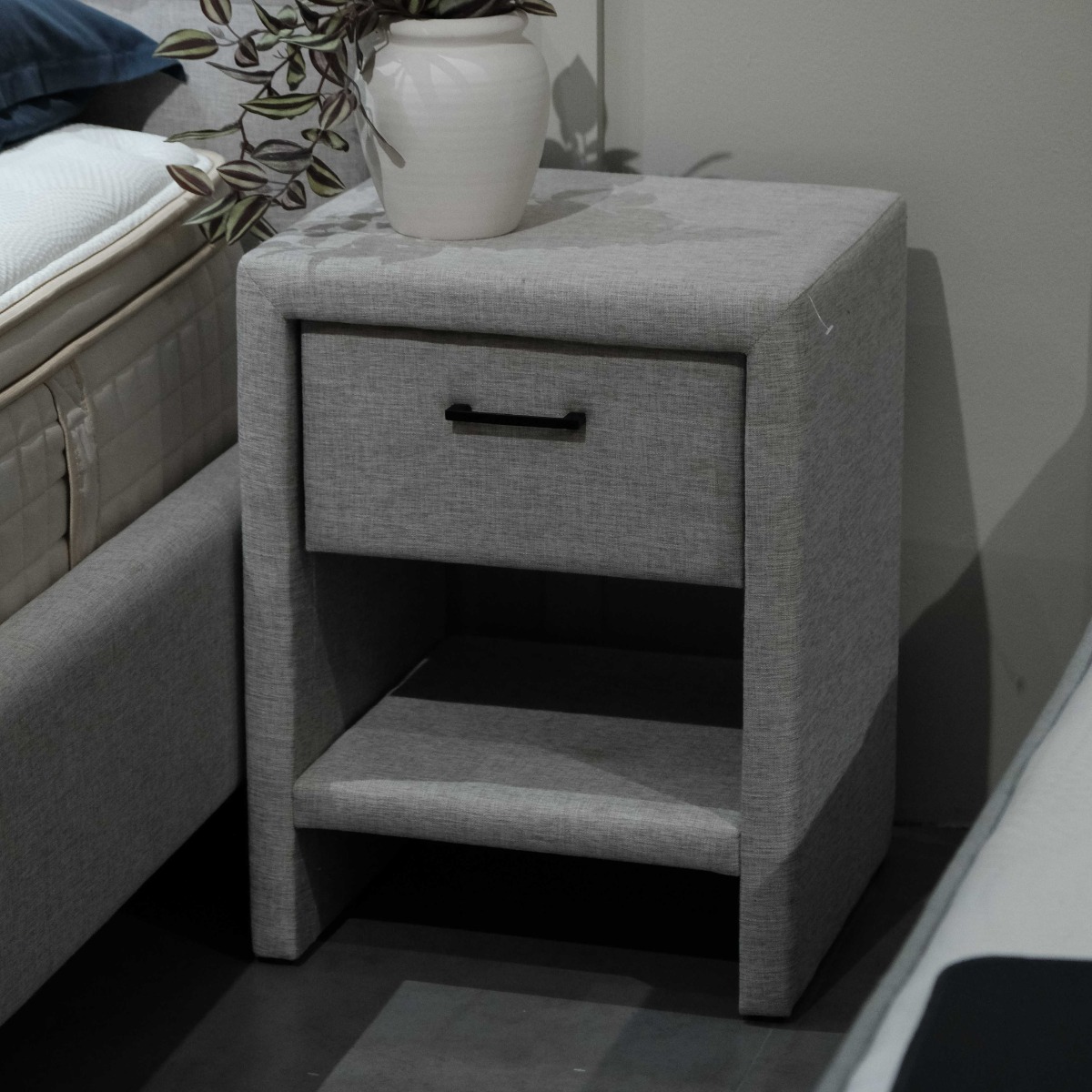 Lillian Oatmeal Bedside Table