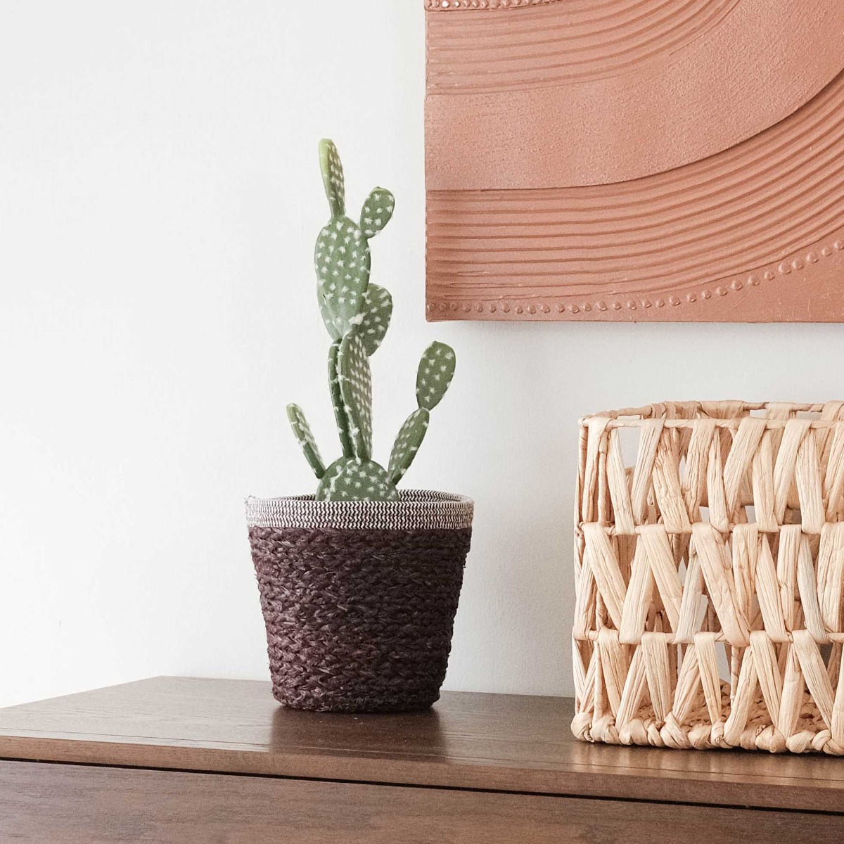 Esta Seagrass & Cotton Small Basket