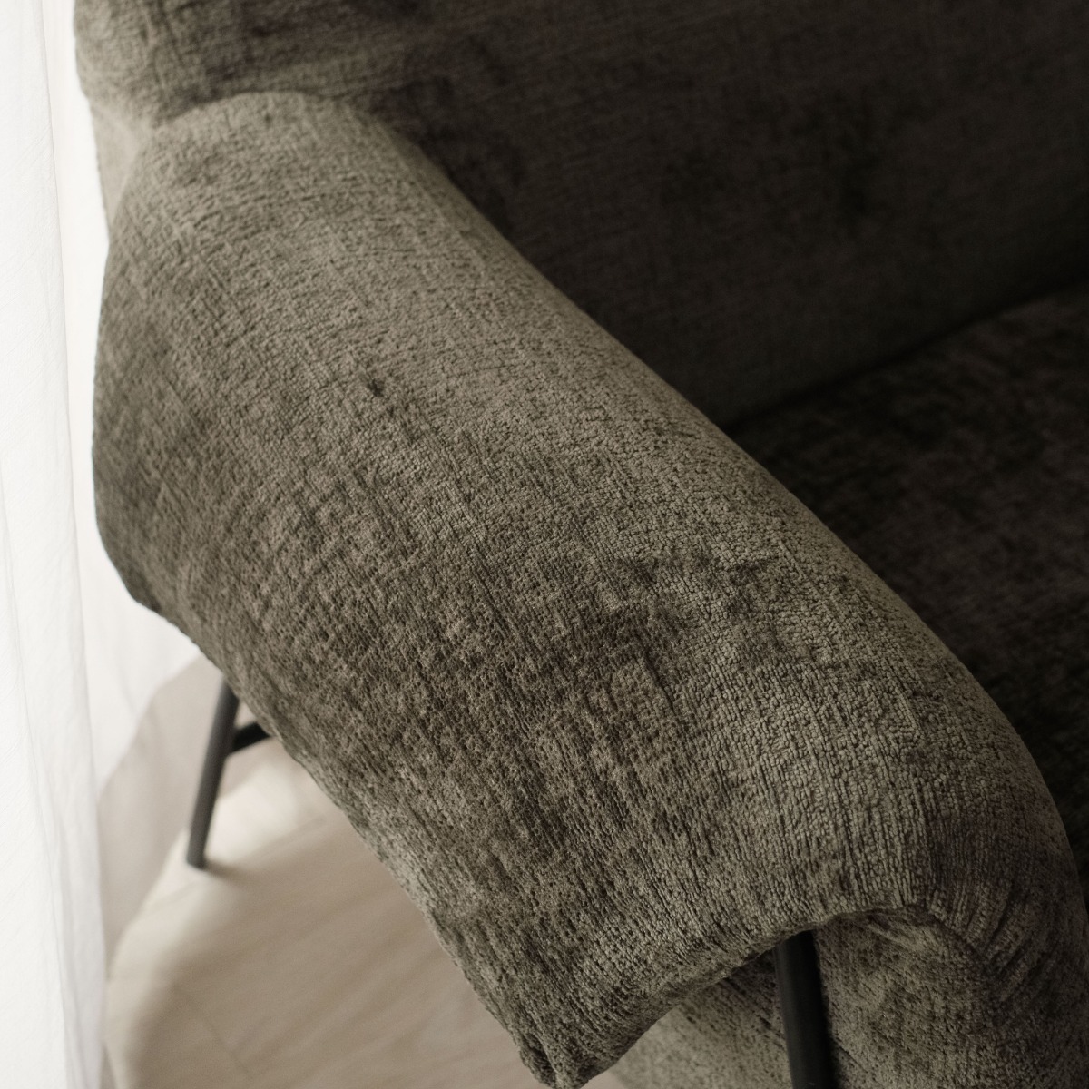 Ivan Pine Green Lounge Chair
