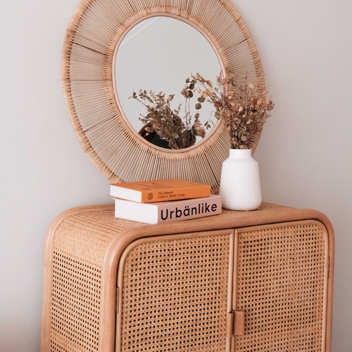 Sasha Medium Rattan Cabinet Natural