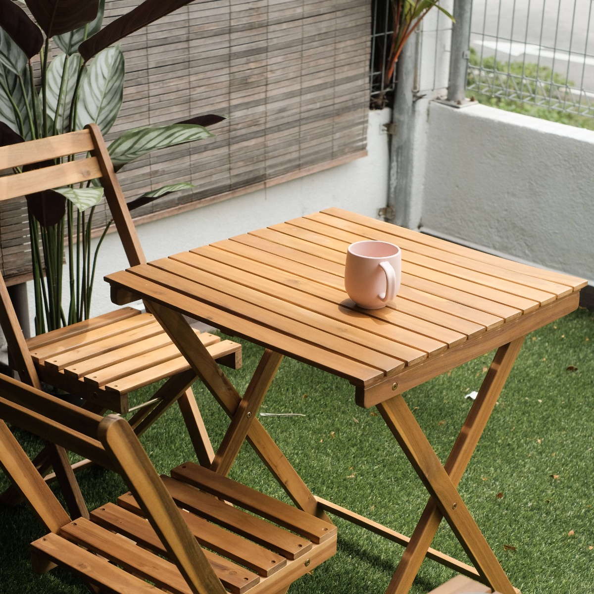 Freesia Outdoor 1+2 Dining Set - Square Table