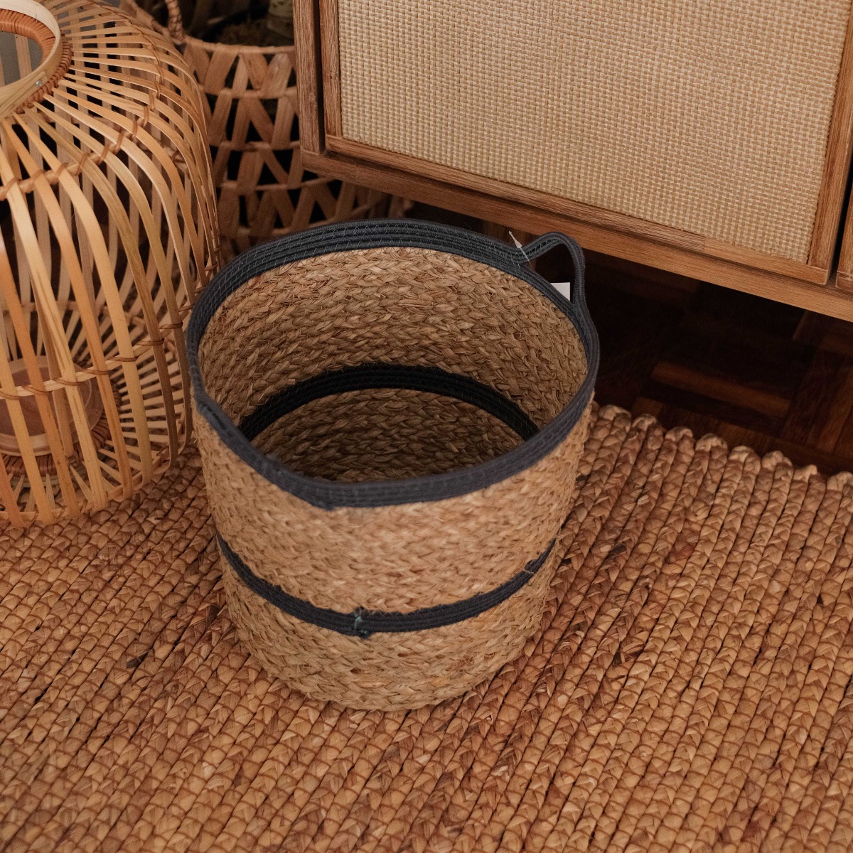 Fia Seagrass & Cotton Large Basket