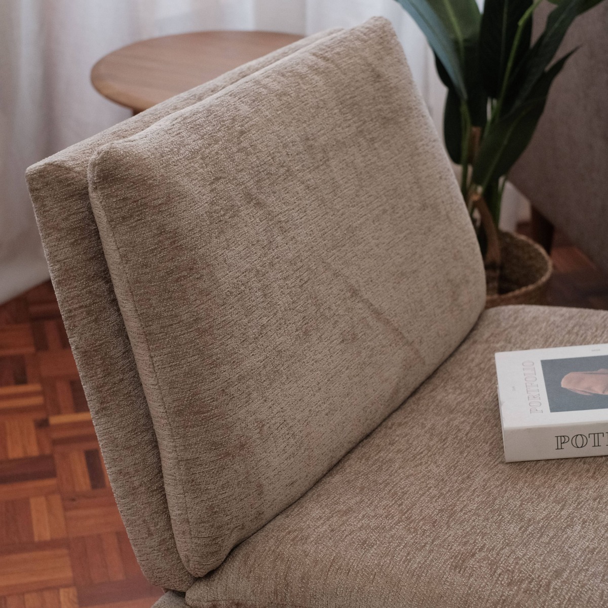 Aria Sand Beige Lounge Chair