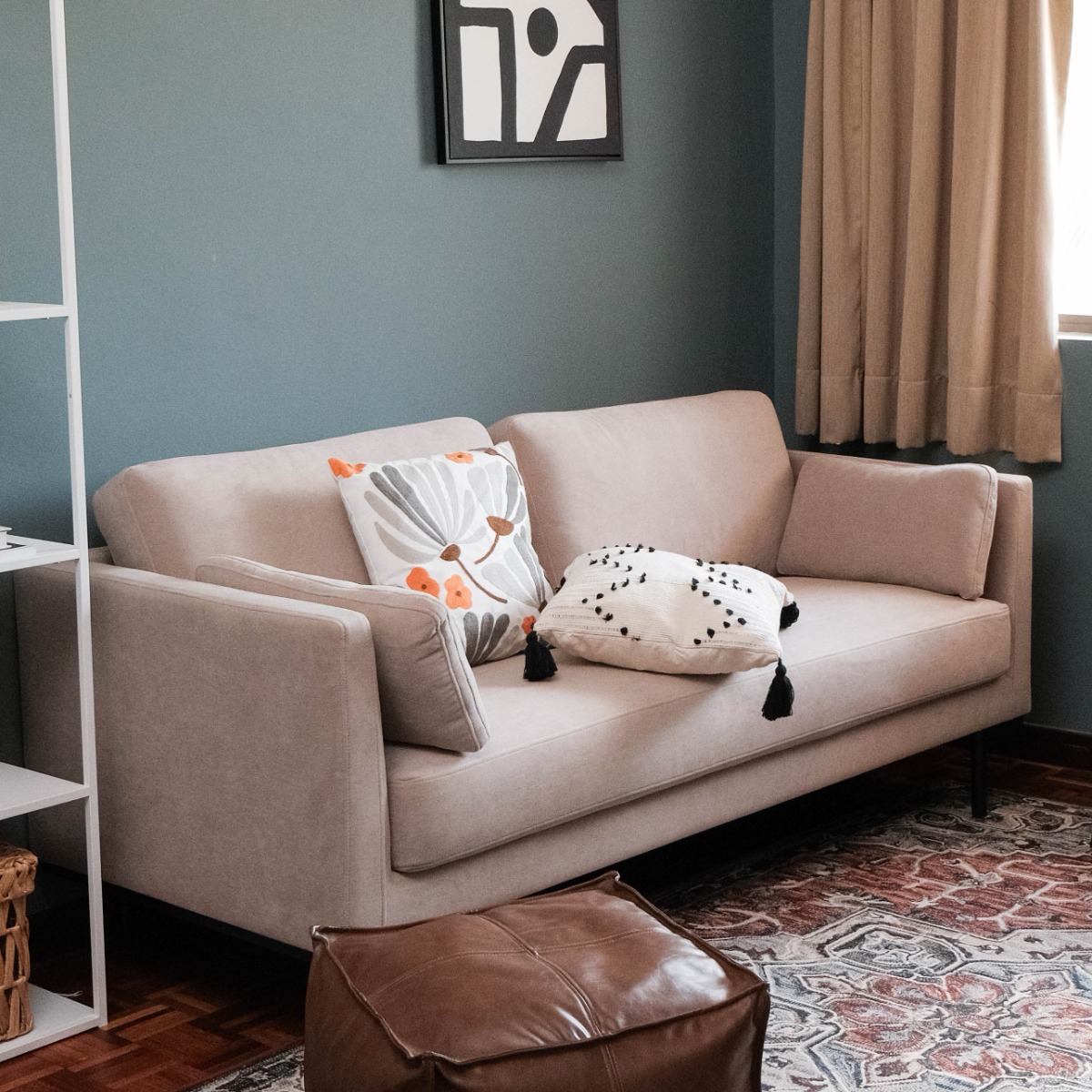 Loft Sand Beige 3 Seater Sofa