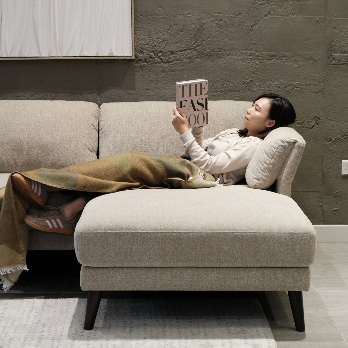 Lissette Sand Brown Left Sectional Sofa