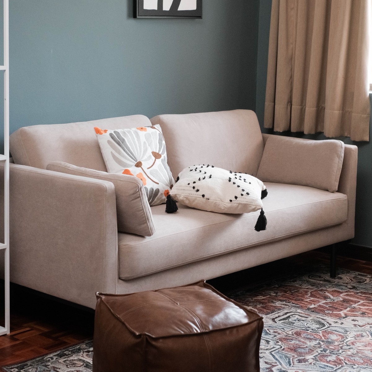 Loft Sand Beige 3 Seater Sofa
