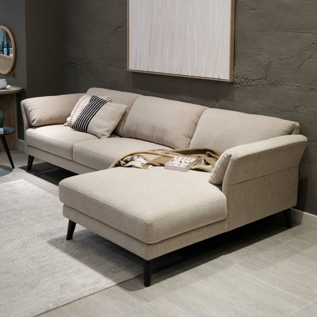 Lissette Sand Brown Left Sectional Sofa