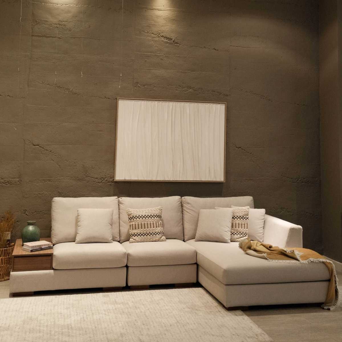 Joen Left Sectional Sofa with Right Side Table