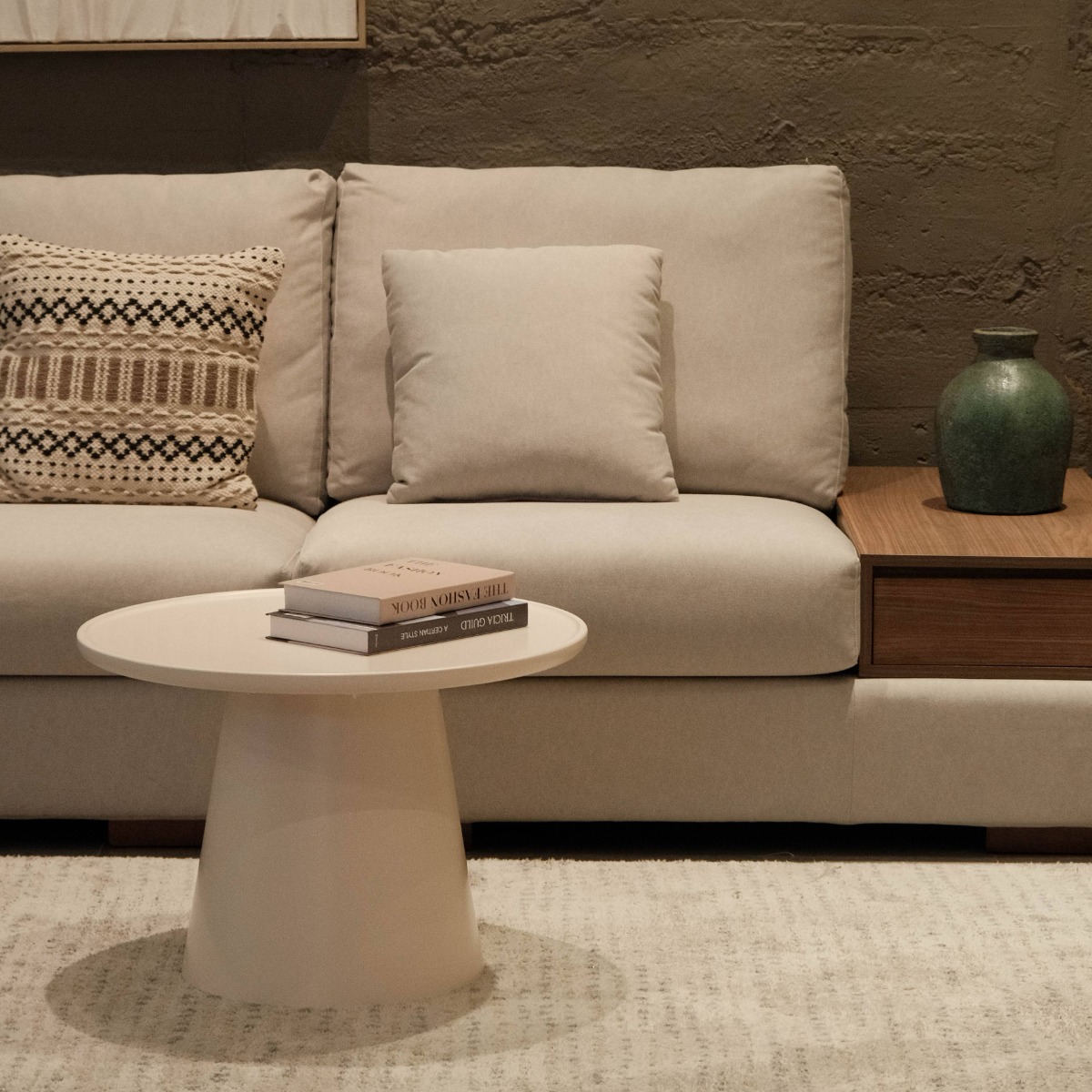 Orb Cream Round Coffee Table