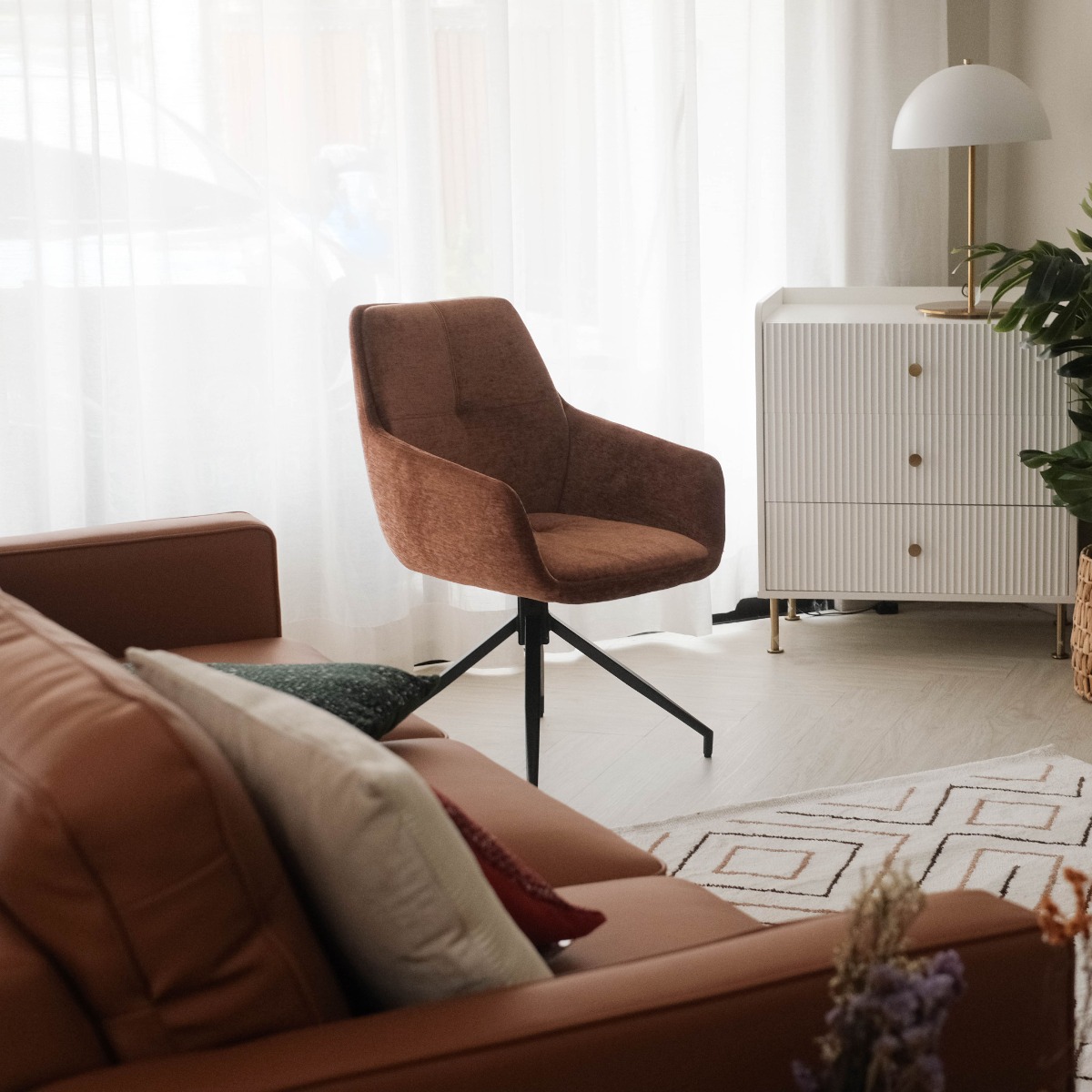 Hayley Umber Brown Dining Chair