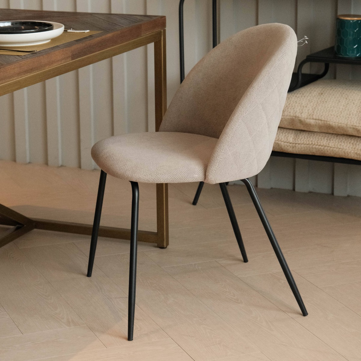 Kate Dining Chair Light Beige