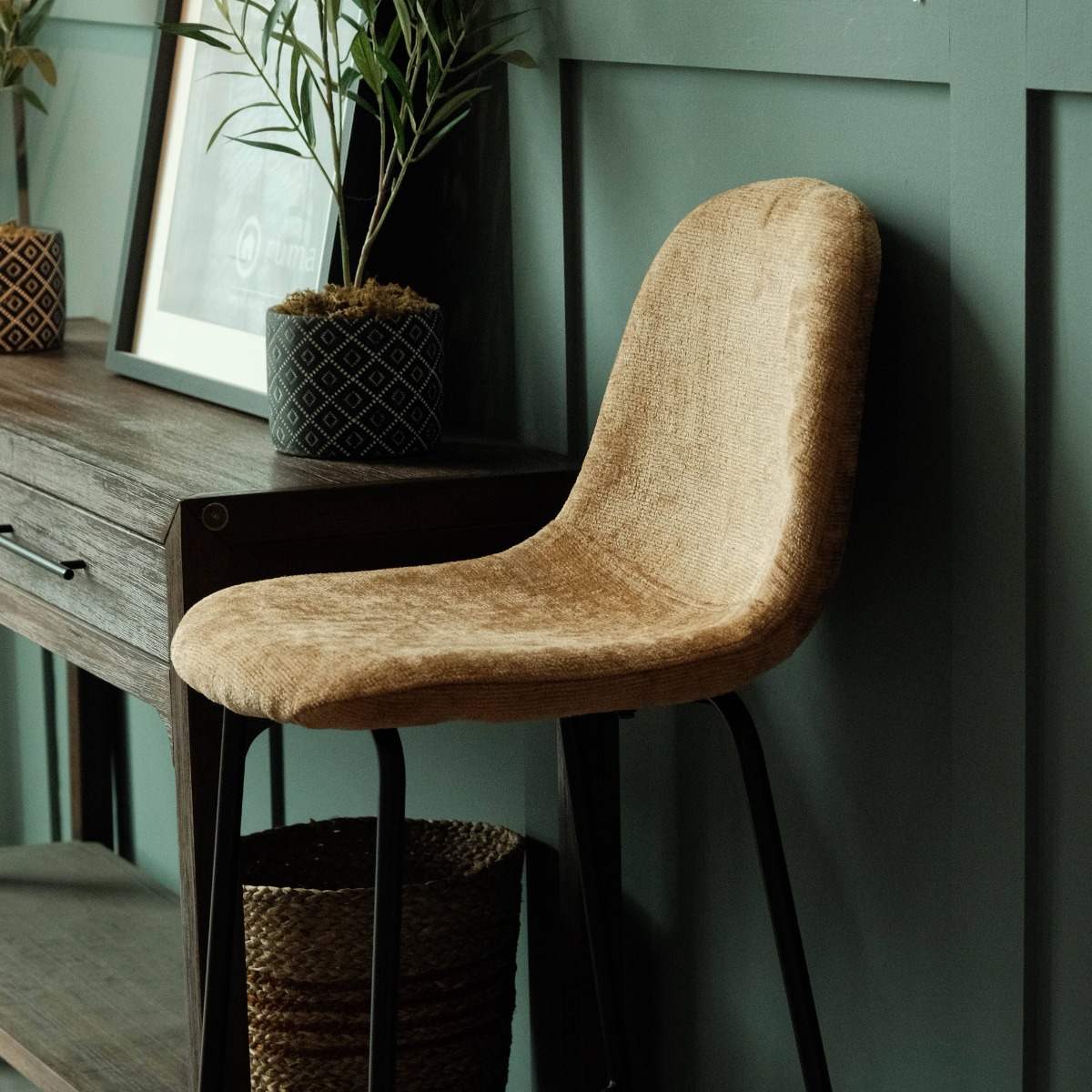 Sera Bar Stool Copper Brown