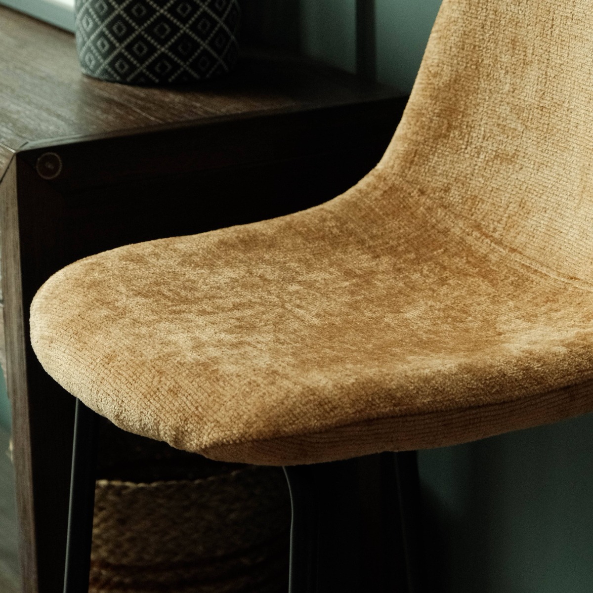Sera Bar Stool Copper Brown