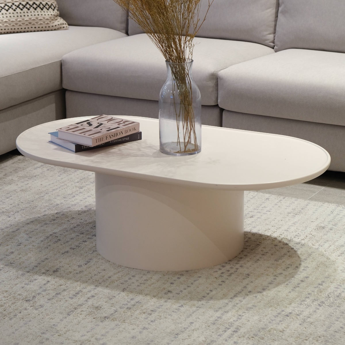 Orb Cream Oblong Coffee Table