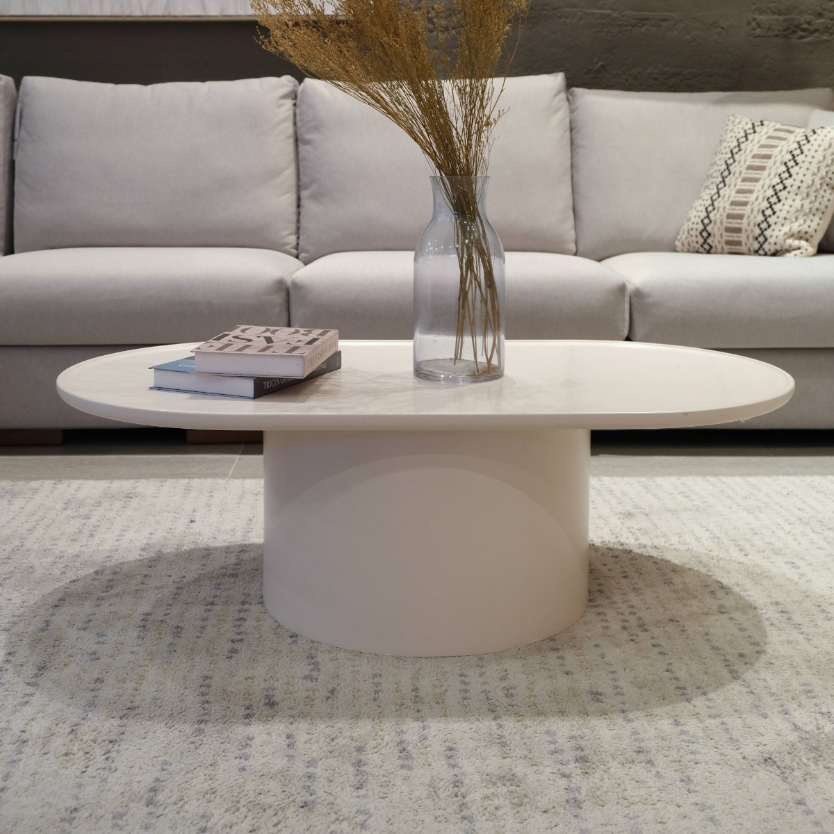 Orb Cream Oblong Coffee Table