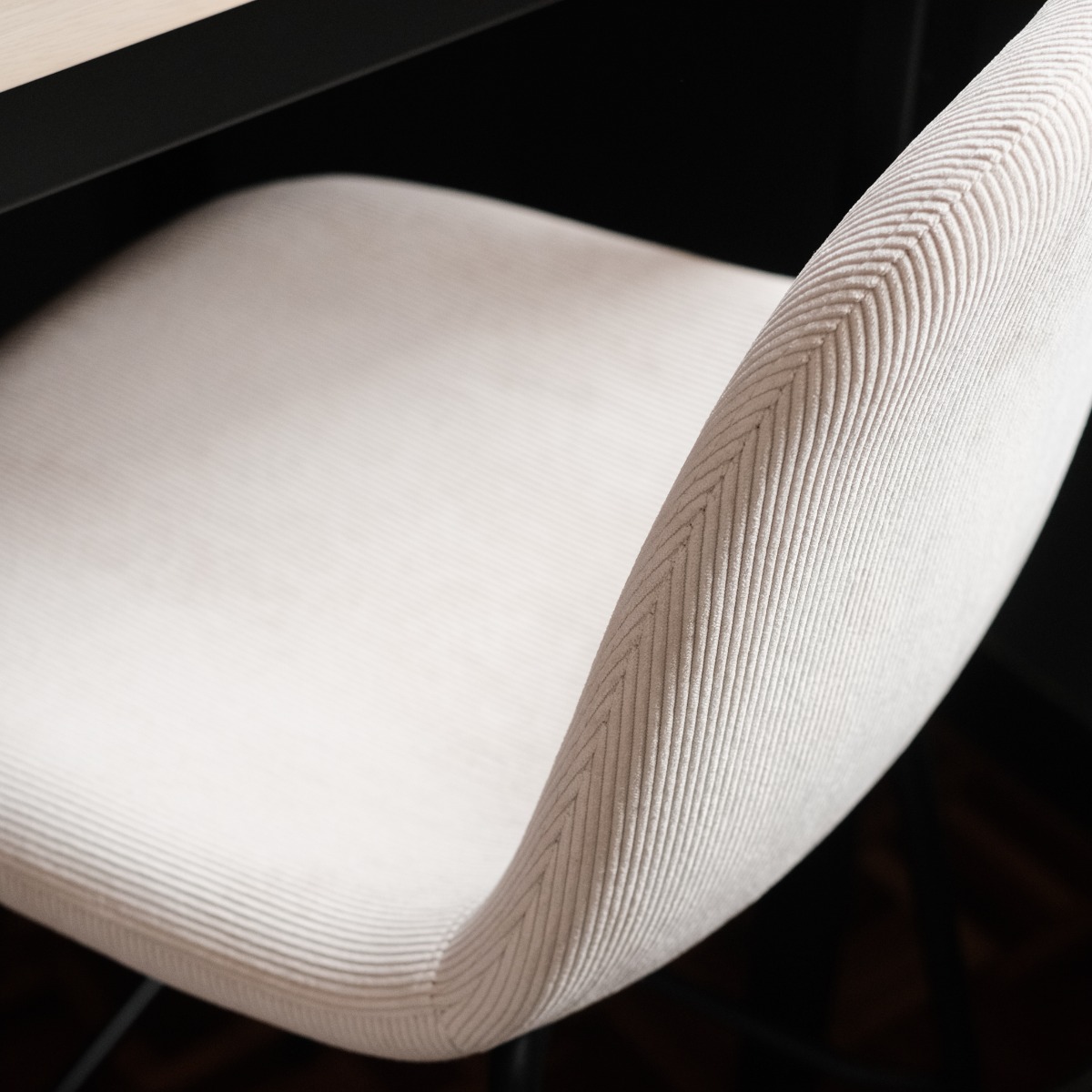 Sera Counter Stool Ivory Corduroy