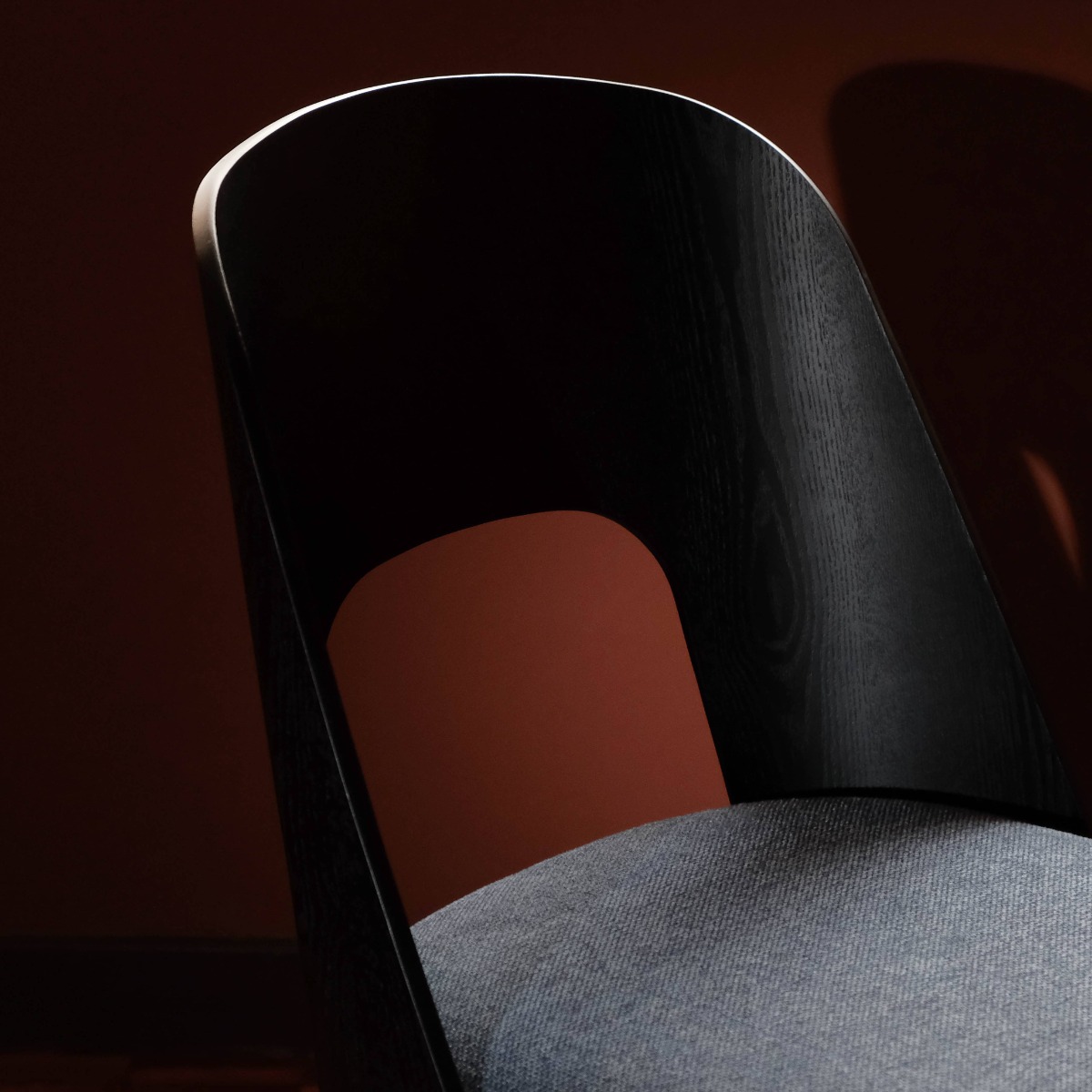 Teagan Ebony Dining Chair Midnight Blue