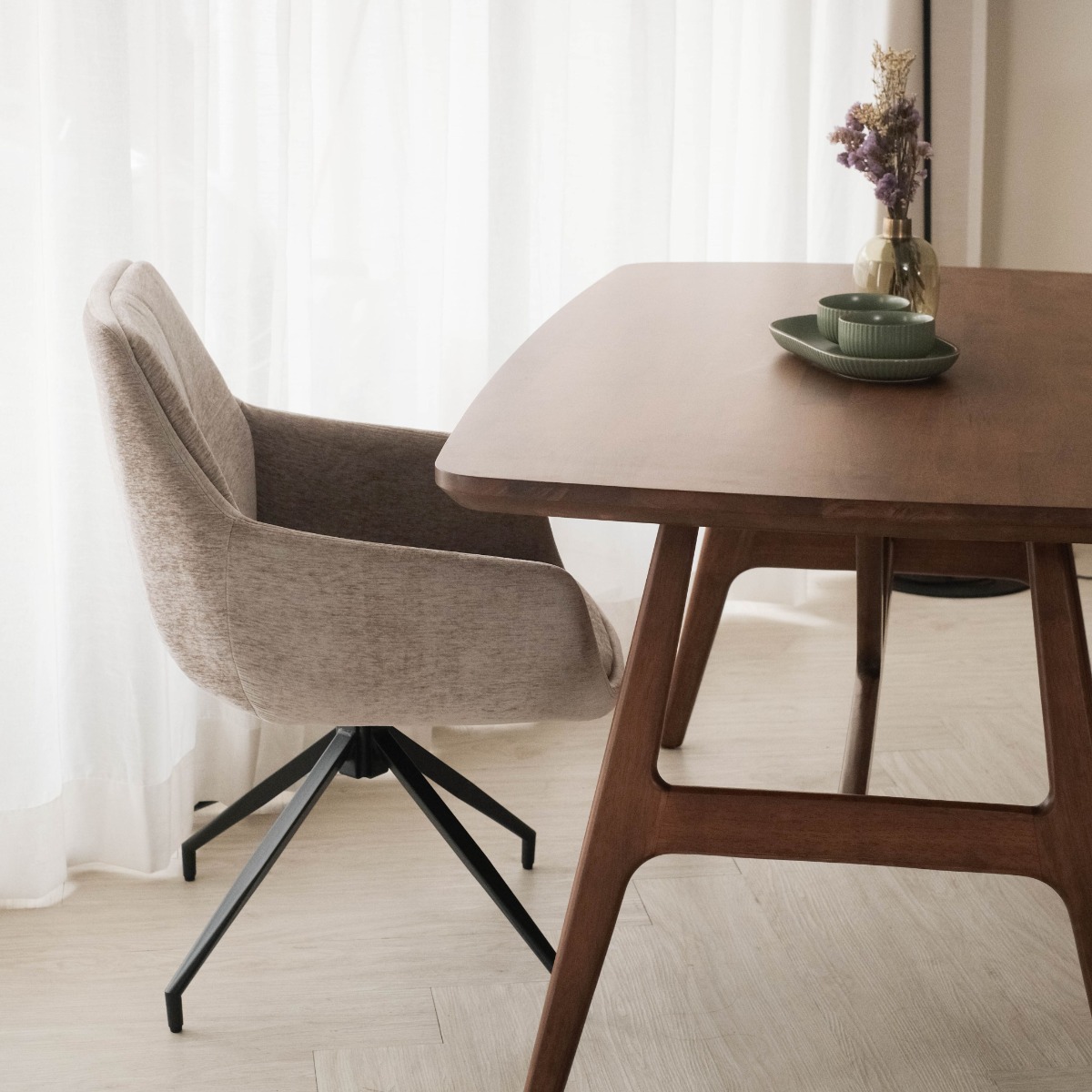 Hayley Dark Beige Dining Chair