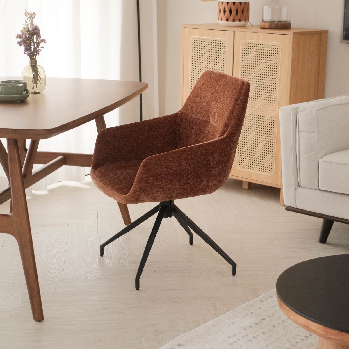 Hayley Umber Brown Dining Chair