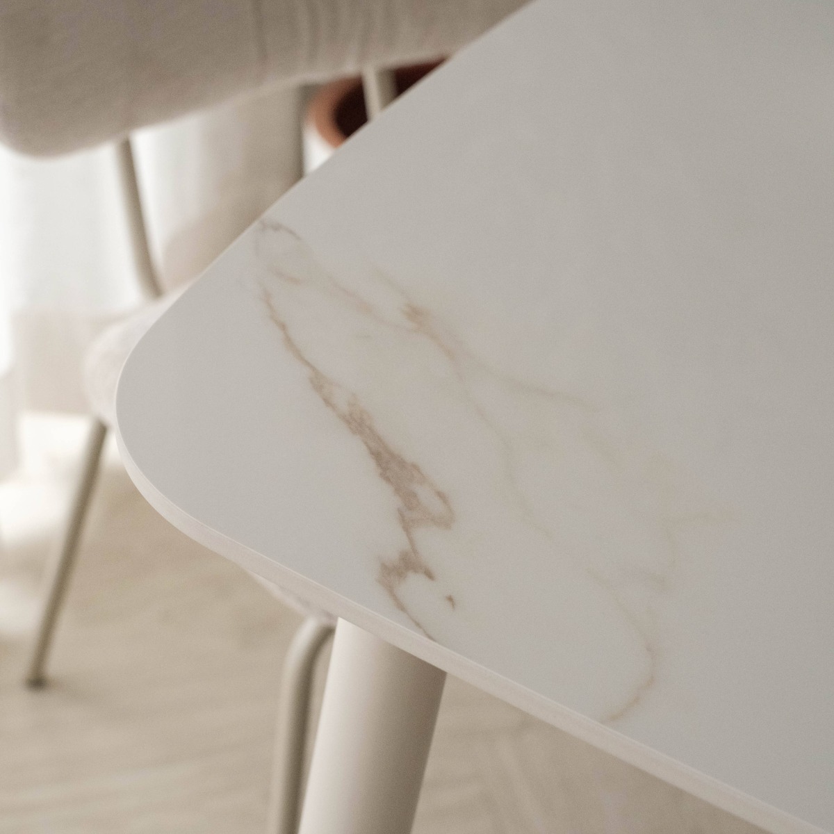 Freya White Dining Table 160cm