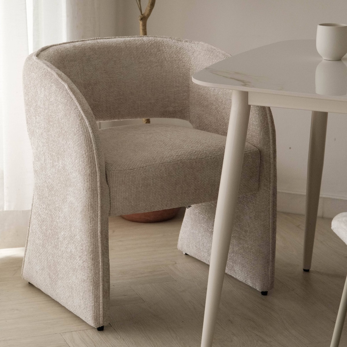 Sandra Oatmeal Lounge Chair