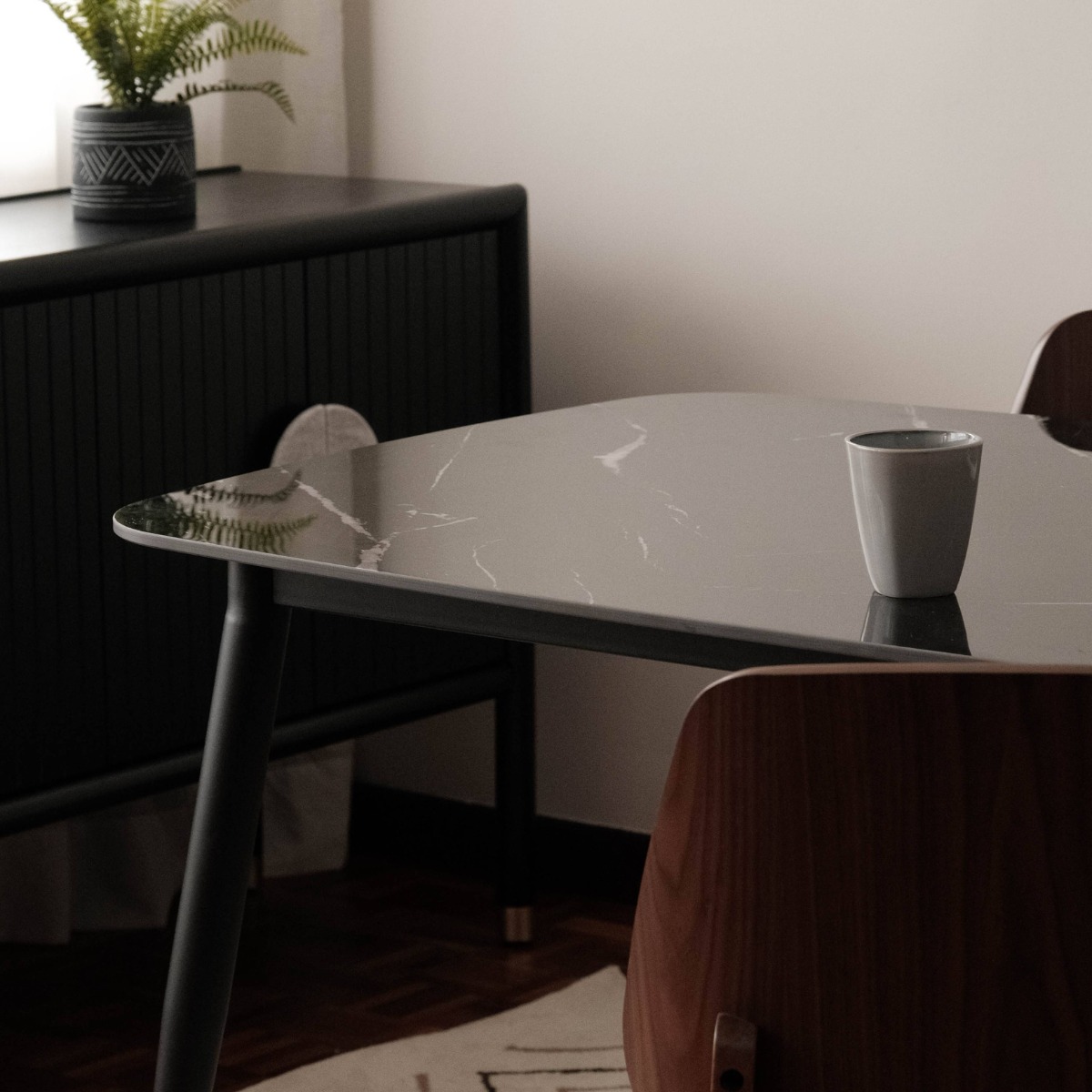 Freya Ebony Dining Table 160cm