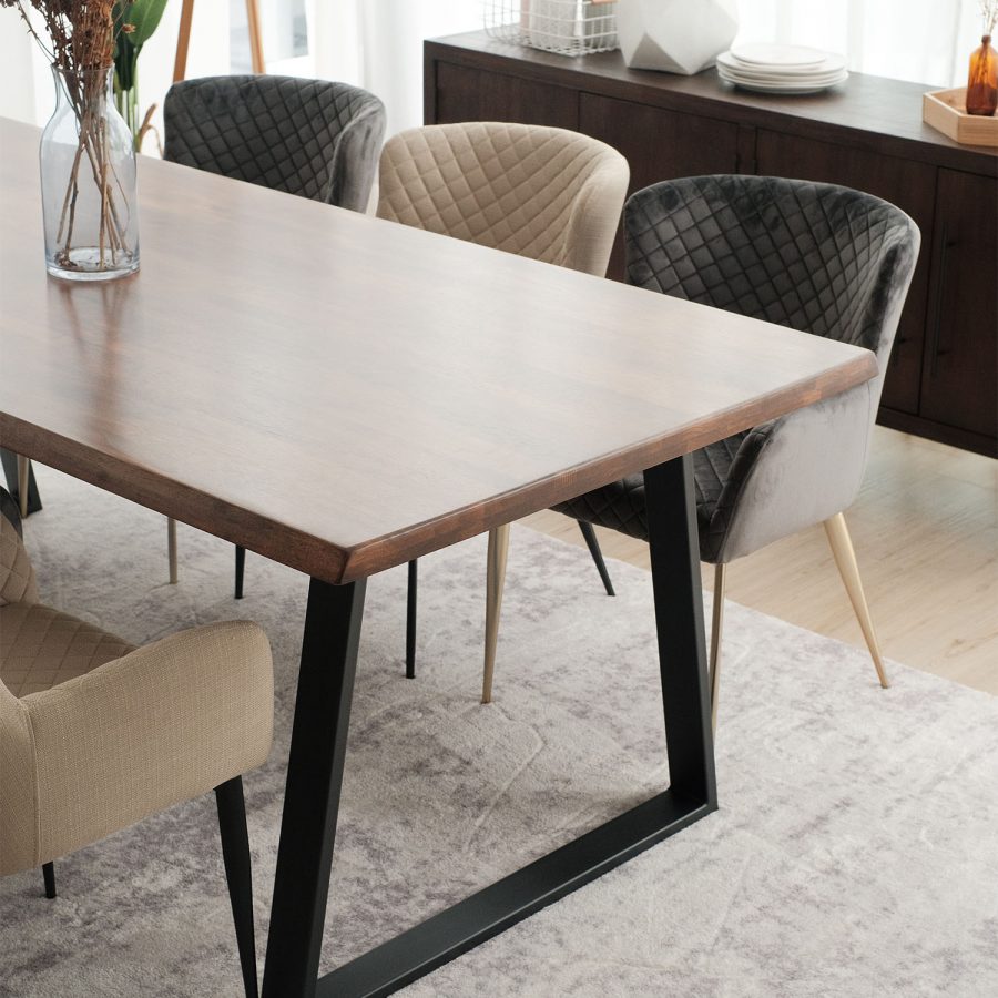 Troy Cedar Brown Dining Table 210cm