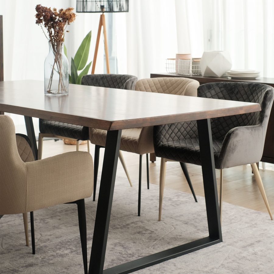 Troy Cedar Brown Dining Table 210cm