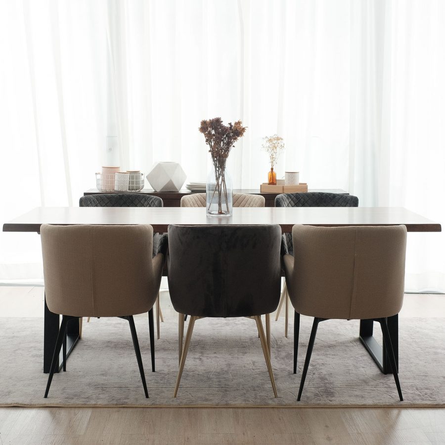 Troy Cedar Brown Dining Table 210cm